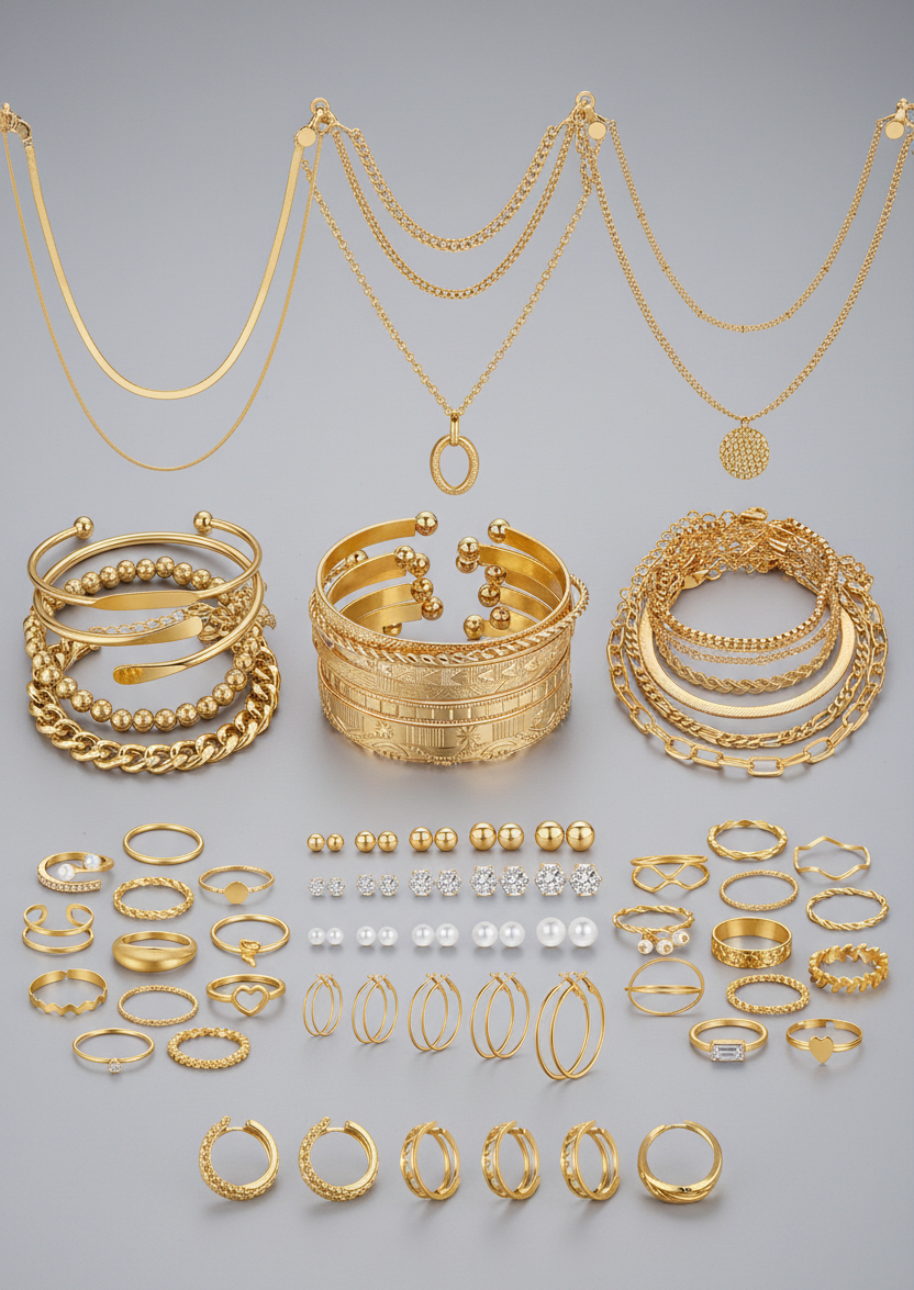 Gold Jewelry Set