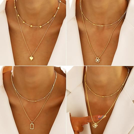 68-Piece Gold Jewelry Set for Women