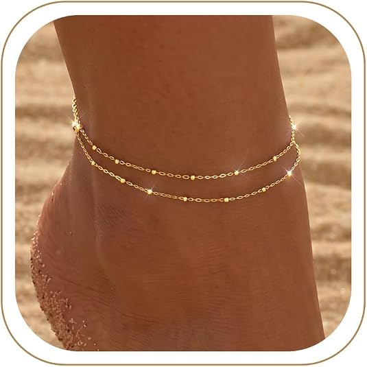 Elegant 14K Gold Plated Anklet