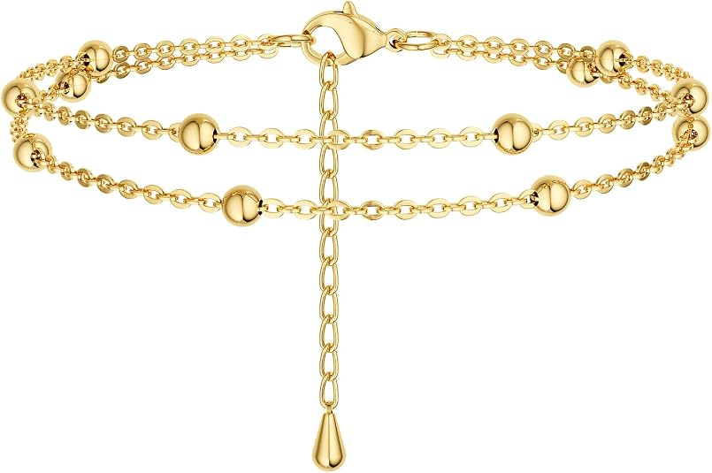 Elegant 14K Gold Plated Anklet
