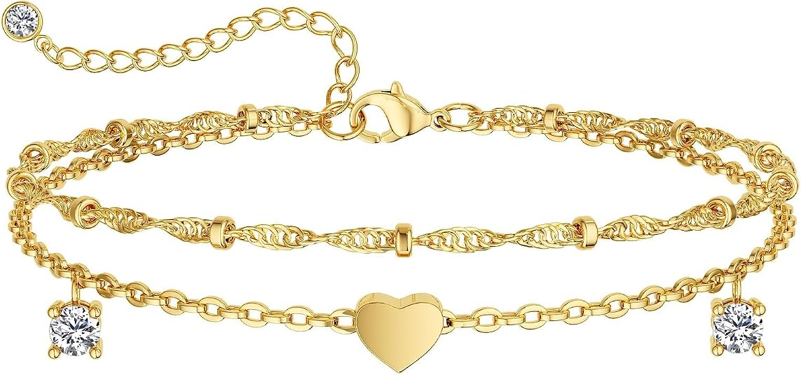 Elegant 14K Gold Plated Anklet