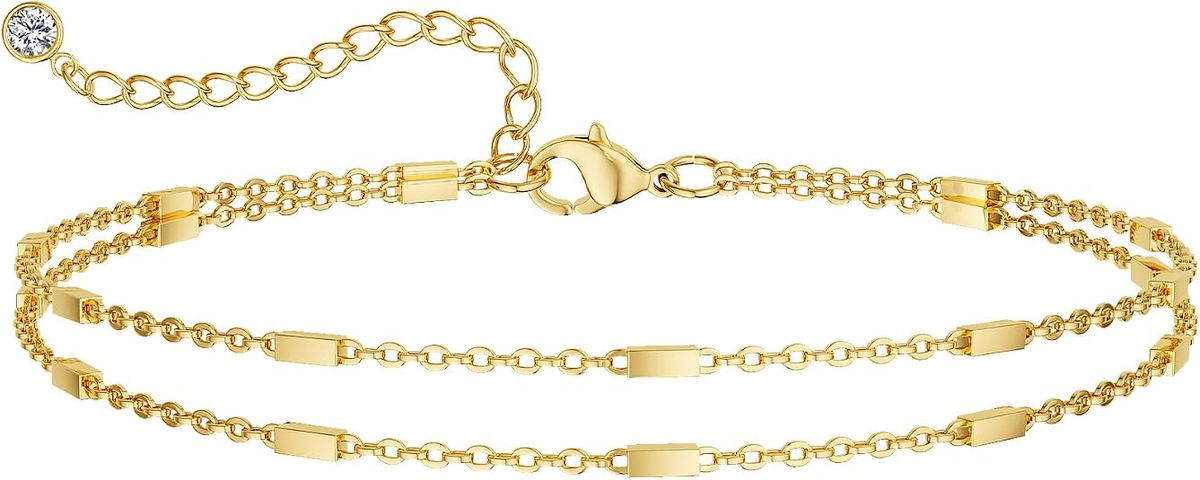 Elegant 14K Gold Plated Anklet