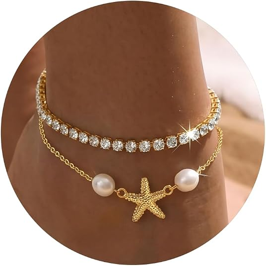 Elegant 14K Gold Plated Anklet