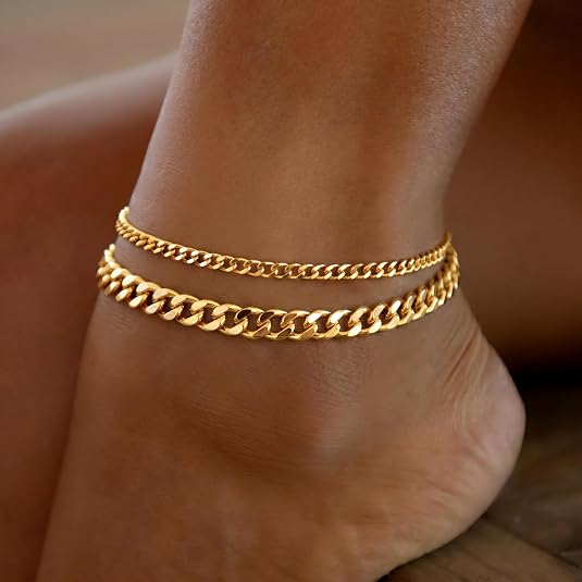 Elegant 14K Gold Plated Anklet