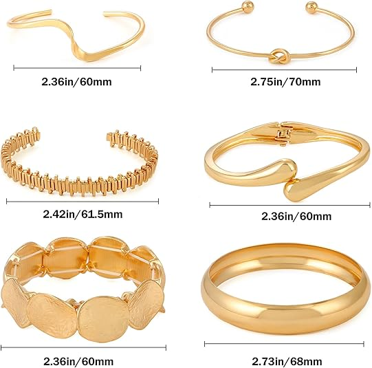 Gold Bangle Bracelet Set for Women